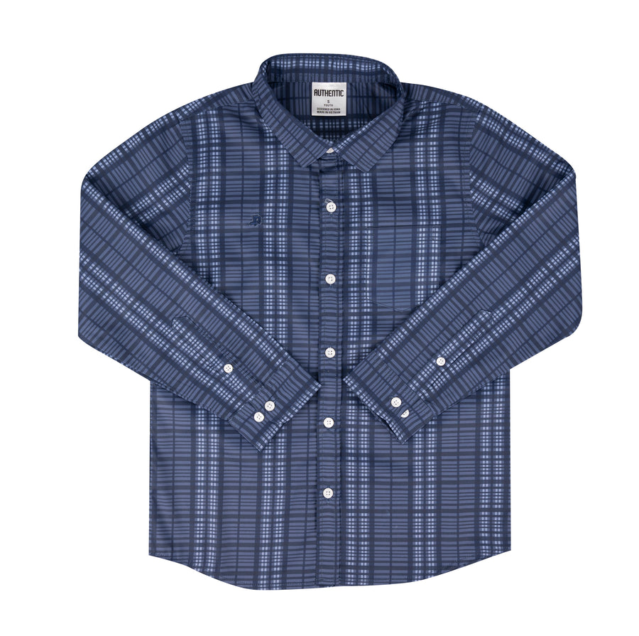 Delta Youth Plaid Button Down