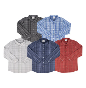 Delta Youth Plaid Button Down