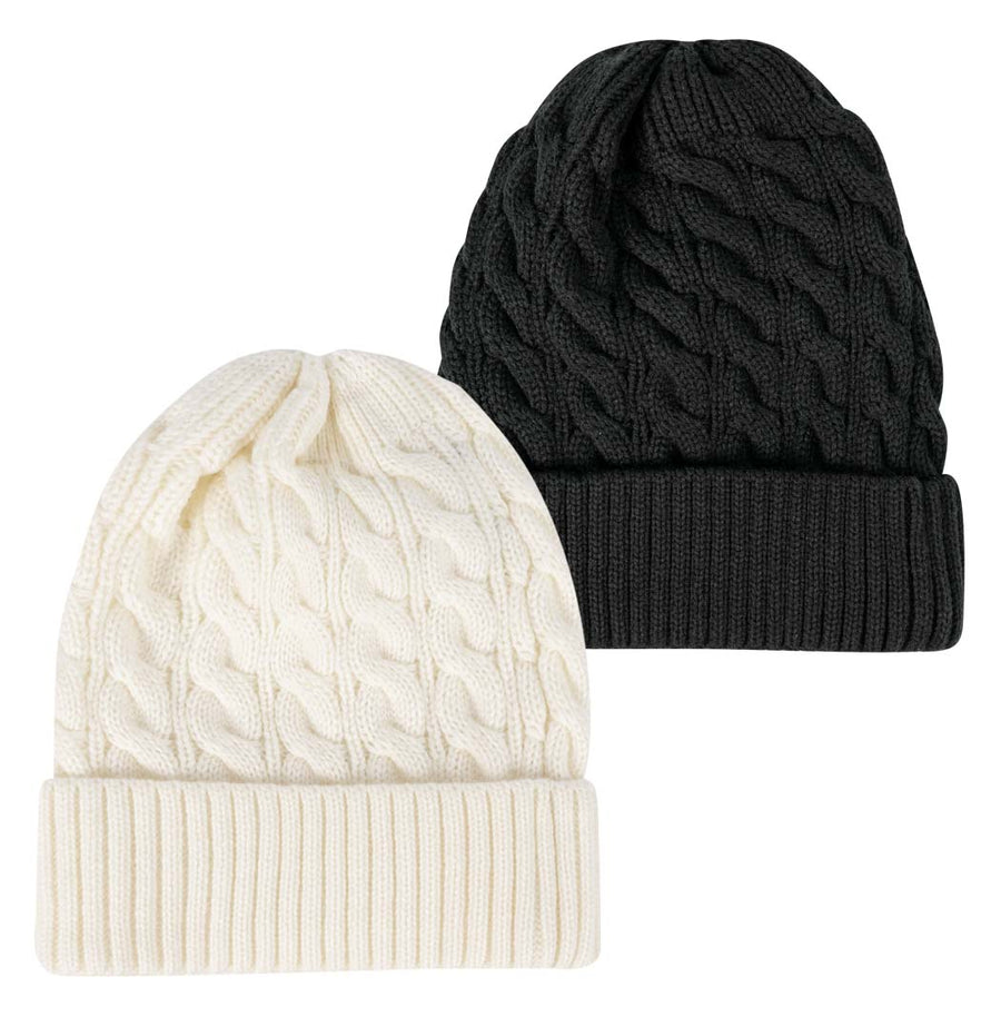 Dove Cable Knit Kid's Beanie