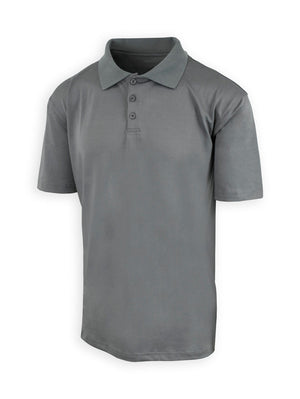 Grey Youth Poly Polo